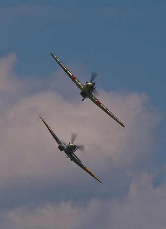 BBMF Spitfire Mk Vb AB910 & Hurricane MkIIc LF363