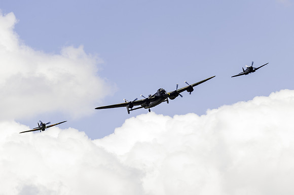 BBMF Lancaster, Spitfire and Hurricane