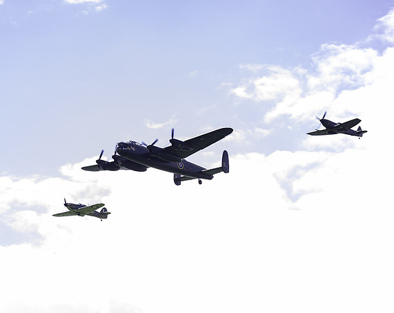 BBMF Lancaster, Spitfire and Hurricane
