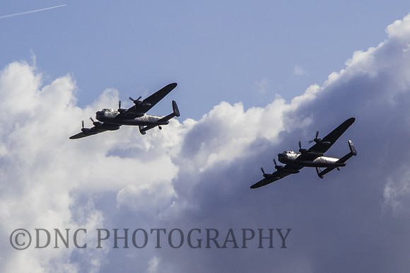 AVRO Lancasters PA474 & FM213 display practice