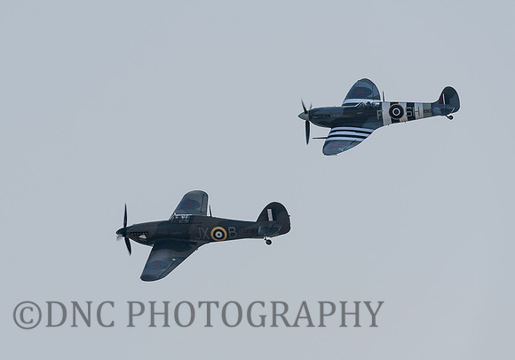 Spitfire Mk Vb AB910 & Hurricane MkIIc LF363