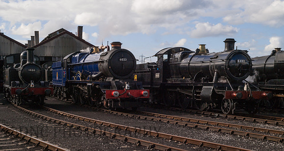 0-4-2T 1466, 6023 King Edward II & 4300 class 2-6-0 5322