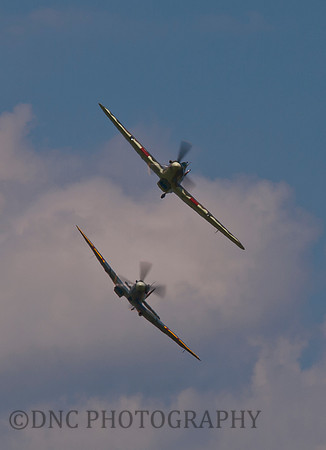 BBMF Spitfire Mk Vb AB910 & Hurricane MkIIc LF363