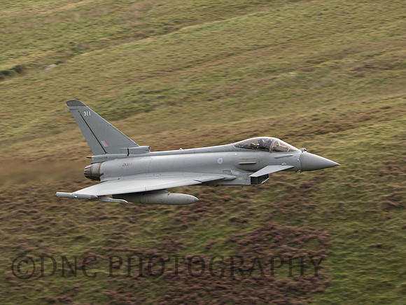 RAF Typhoon FGR4 ZK311 Treble flight