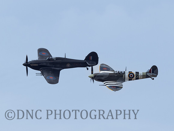 BBMF Hawker Hurricane Mk IIA PZ865 & Supermarine Spitfire MK VB AB910