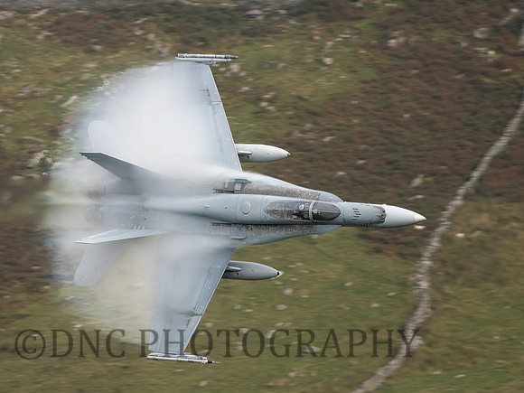RCAF CF-188 (FA-18A) Hornet 188742 Blade Flight