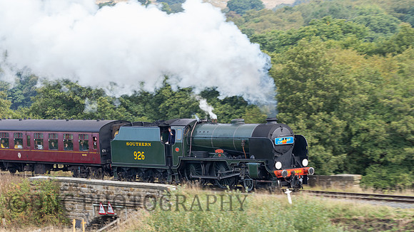 SR Schools class 926 Repton passing Moorgates 21st September 10.35 Grosmont