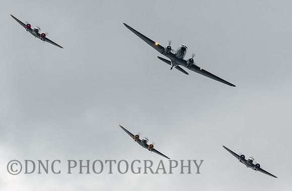 Swiss Classis Formation DC-3 & 3 x Beech 18