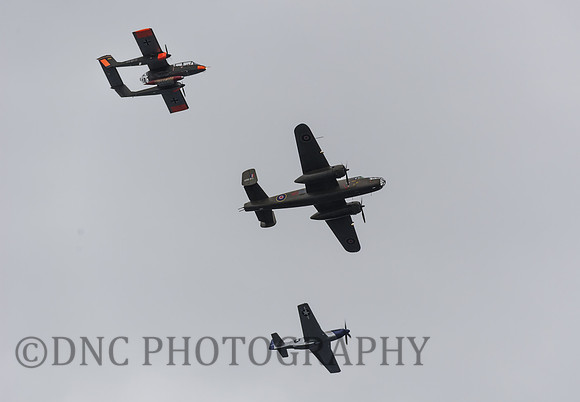 North American Bronco OV-10, B25 Mitchell & North American P51 Mustang