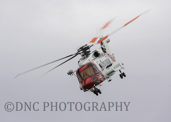 HM Coastguard Sikorsky S-92A G-MCGL.,