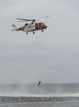 HM Coastguard Sikorsky S-92A G-MCGL performing role demo.