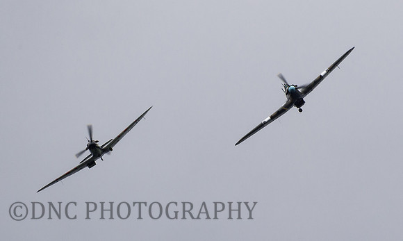BBMF Spitfire MkIIa P7350 & Hurricane MkIIc PZ865 ,