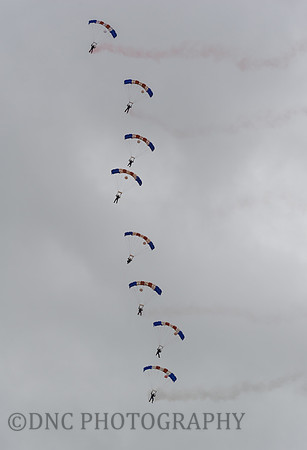 RAF Falcons Parachute Display Team,.