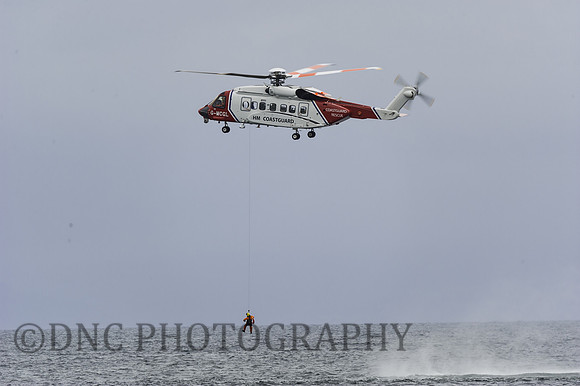 HM Coastguard Sikorsky S-92A G-MCGL performing role demo