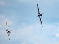 BBMF Hawker Hurricane MKIIc PZ865 & Supermarine Spitfire MKIIa P7350