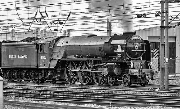 A1 60163 Tornado departing Doncaster Station The Auld Reekie 3rd March 2019