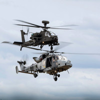 Boeing AH64-E Apache AH2 ZM737 (Gnship2) Westland AW159 Wildcat AH1 ZZ390 (Carbon09)