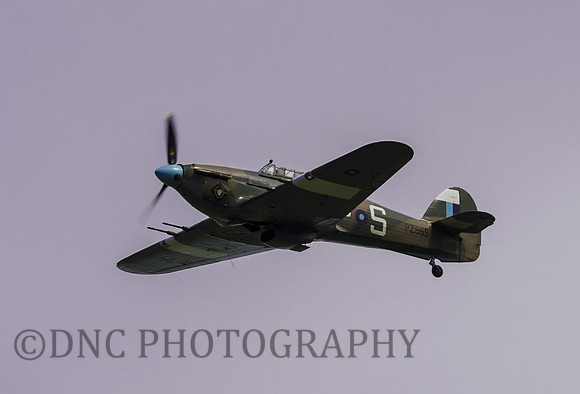 BBMF Hurricane MkIIc PZ865 Departs for Portrush airshow  04.09.2016