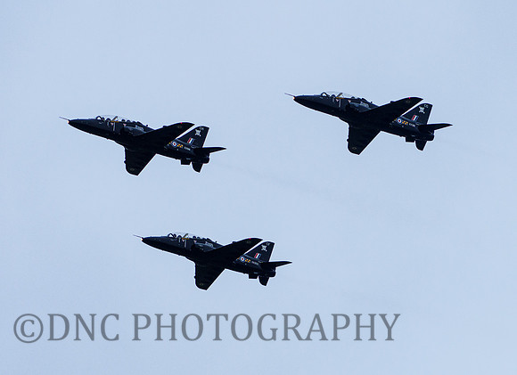 RAF BAE Hawk T.1A XX198-CH, Savage 01 XX203-CF Agresr 02, XX318-CG Agresr 01. 100 Sqn 7th September 2020