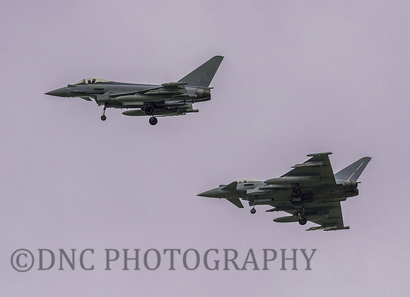 Typhoons ZK313 & ZK307 break to land