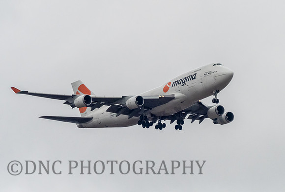 Magma Air Atlanta B744-45E TF-AMR over Hatfield 3rd April 2020