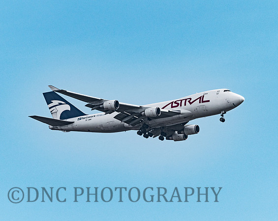 Astral Aviation Boeing 744 TF-AMU Over Hatfield 5th April 2020