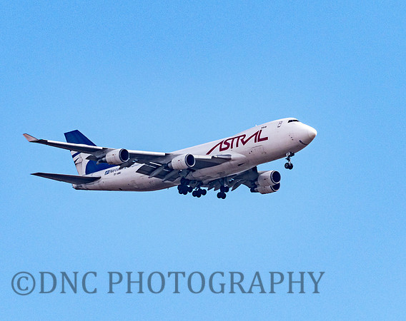 Astral Aviation Boeing 744 TF-AMU Over Hatfield 5th April 2020