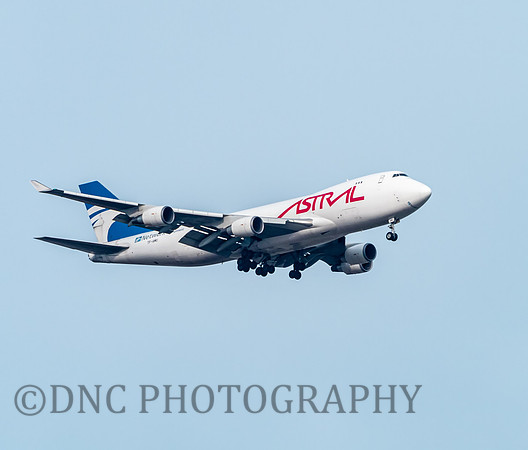 Astral Aviation B744 TF-AMU over Hatfield 5th April 2020