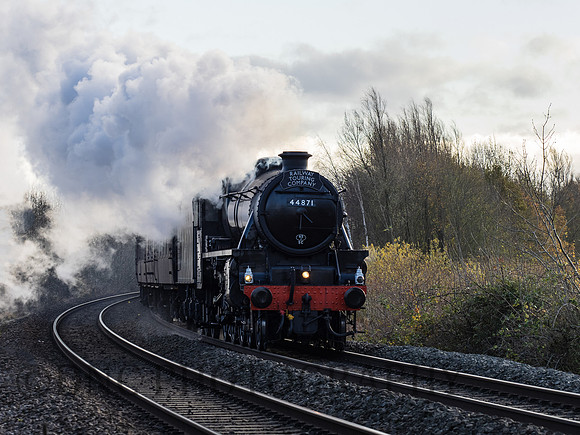 44871 Black 5 The Lincoln Christmas Express 5th December 2021