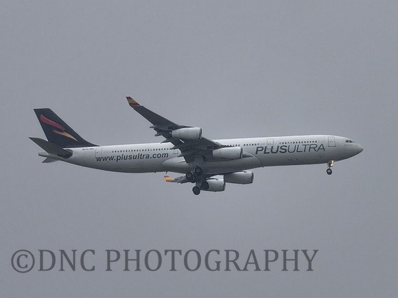 PLUSULTRA A340 EC-NBU over Hatfield 06.01.2022
