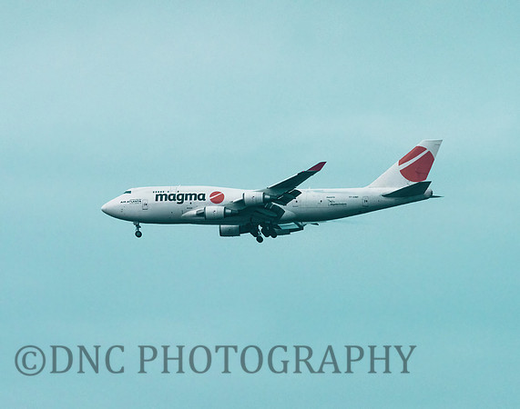 Magma B744 TF-AMP on finals over Hatfield Moors 10th Jan 2021