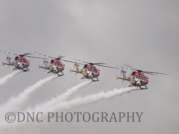 Indian Airforce Helicopter Display Team The Sarang (The Peacocks)