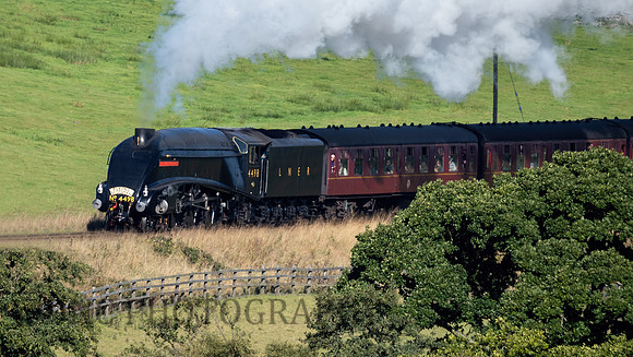 A4 4498 Sir Nigel Gresley approaches Moorgates