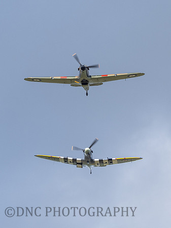 BBMF Hawker Hurricane MKIIC LF363 & Supermarine Spitfire MK Vb AB910