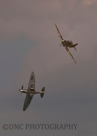 BBMF Spitfire Mk Vb AB910 & Hurricane MkIIc LF363