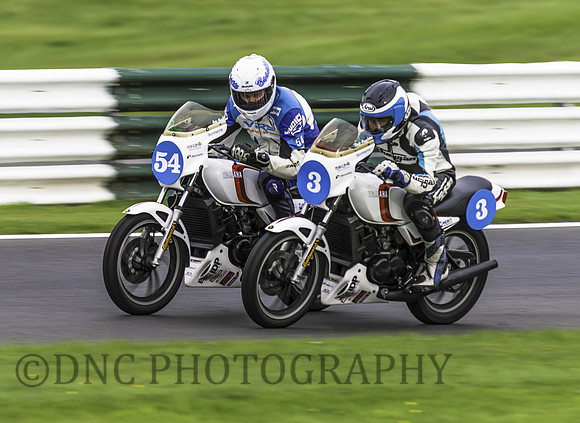 54 Pete Boast & 3 Andy Muggleton Legends of Cadwell Yamaha Pro-Am RD250LC