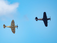 BBMF Hawker Hurricane MKIIc PZ865 & Supermarine Spitfire MKIIa P7350