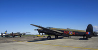 BBMF & CWHM Lancasters on static display Prestwick Airport