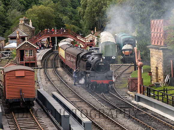 BR Std4MT 80136 awaits to depart a Fireman returns