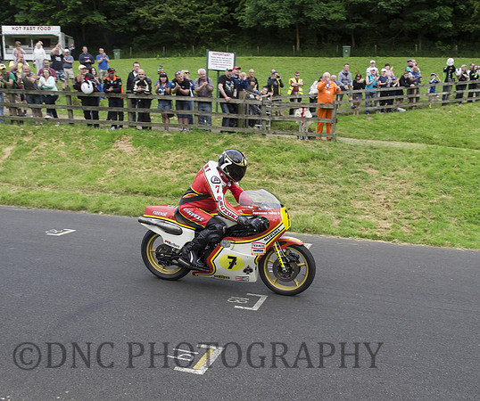 Jim Moir (Vic Reeves) Filming documentary on Barry Sheene