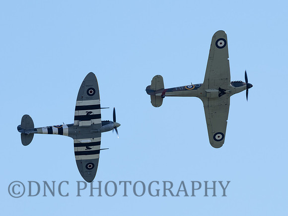 BBMF Hawker Hurricane MKIIC LF363 & Supermarine Spitfire MK Vb AB910.....