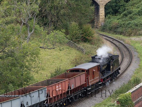 J27 65894 with the freight towards Grosmont