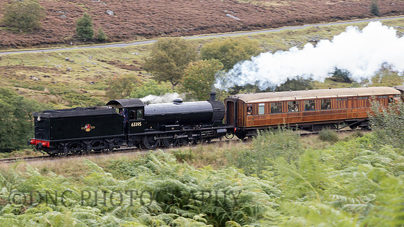 Q6 63395 heading towards Goathland at Moorgates 22nd Sept