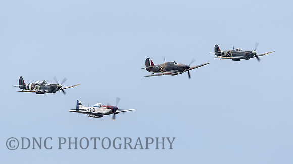 Supermarine Spitfire T.IX ML407, North American P-51D Mustang Jersey Jerk 44-15152, Hawker Hurricane Mk1 P2902, Supermarine Spitfire Mk.Vc EE602 .1
