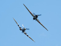 BBMF Hawker Hurricane MKIIC LF363 & Supermarine Spitfire MK Vb AB910......