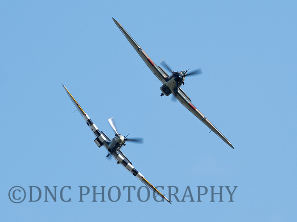 BBMF Hawker Hurricane MKIIC LF363 & Supermarine Spitfire MK Vb AB910......