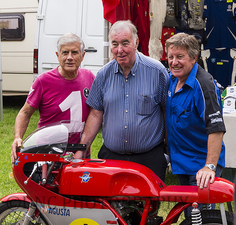 Giacomo Agostini, Peter Hillaby & Mick Grant