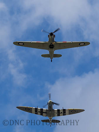 BBMF Hawker Hurricane MKIIC LF363 & Supermarine Spitfire MK Vb AB910..