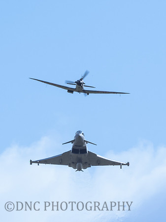 BBMF Spitfire MkIIa P7350 & Typhoon FGR4 ZJ937