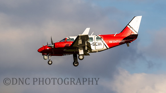 HM Coastguard Piper PA-31 Navajo G-SCIR 30th August 2022.